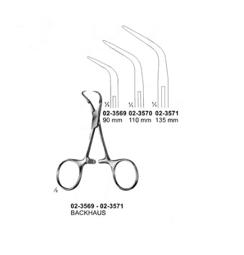 BACKHAUS TOWEL CLAMPS CURVED 